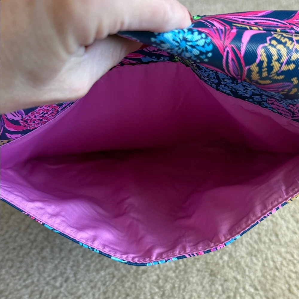 Lilly Pulitzer laptop iPad 14” computer case pink blue gold calypso coast